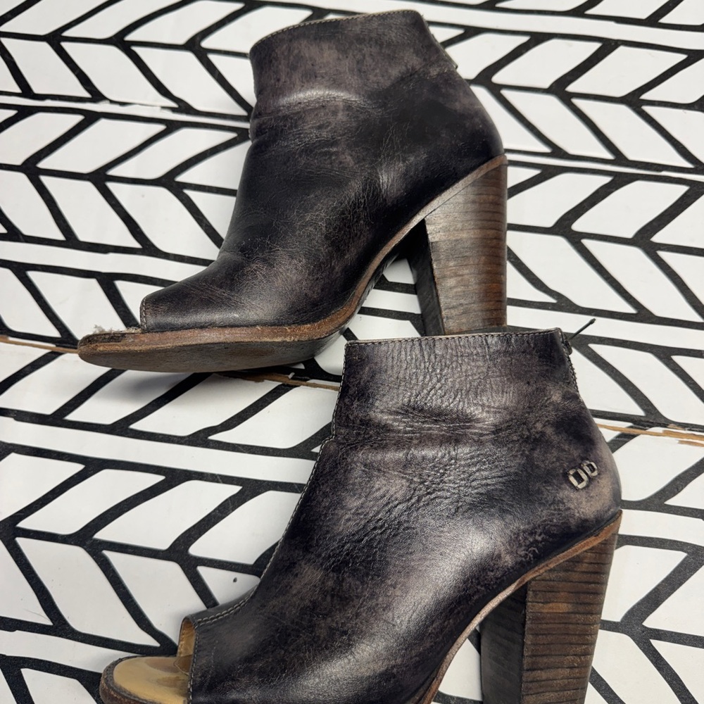 BED|STU Onset Peep Toe Ankle Boots in 9.5 - Picture 2 of 8